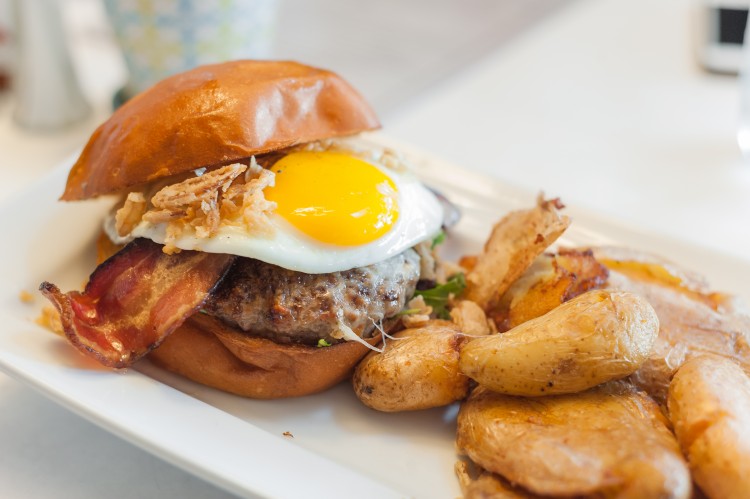 Burger from bacon & butter