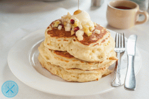 Pancakes at bacon & butter
